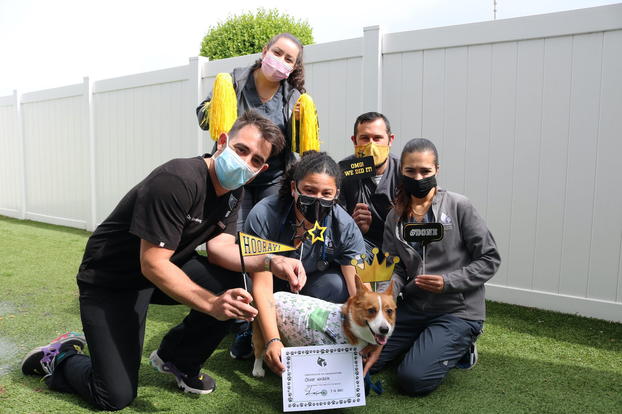 Oliver Regains Ability to Walk Celebration