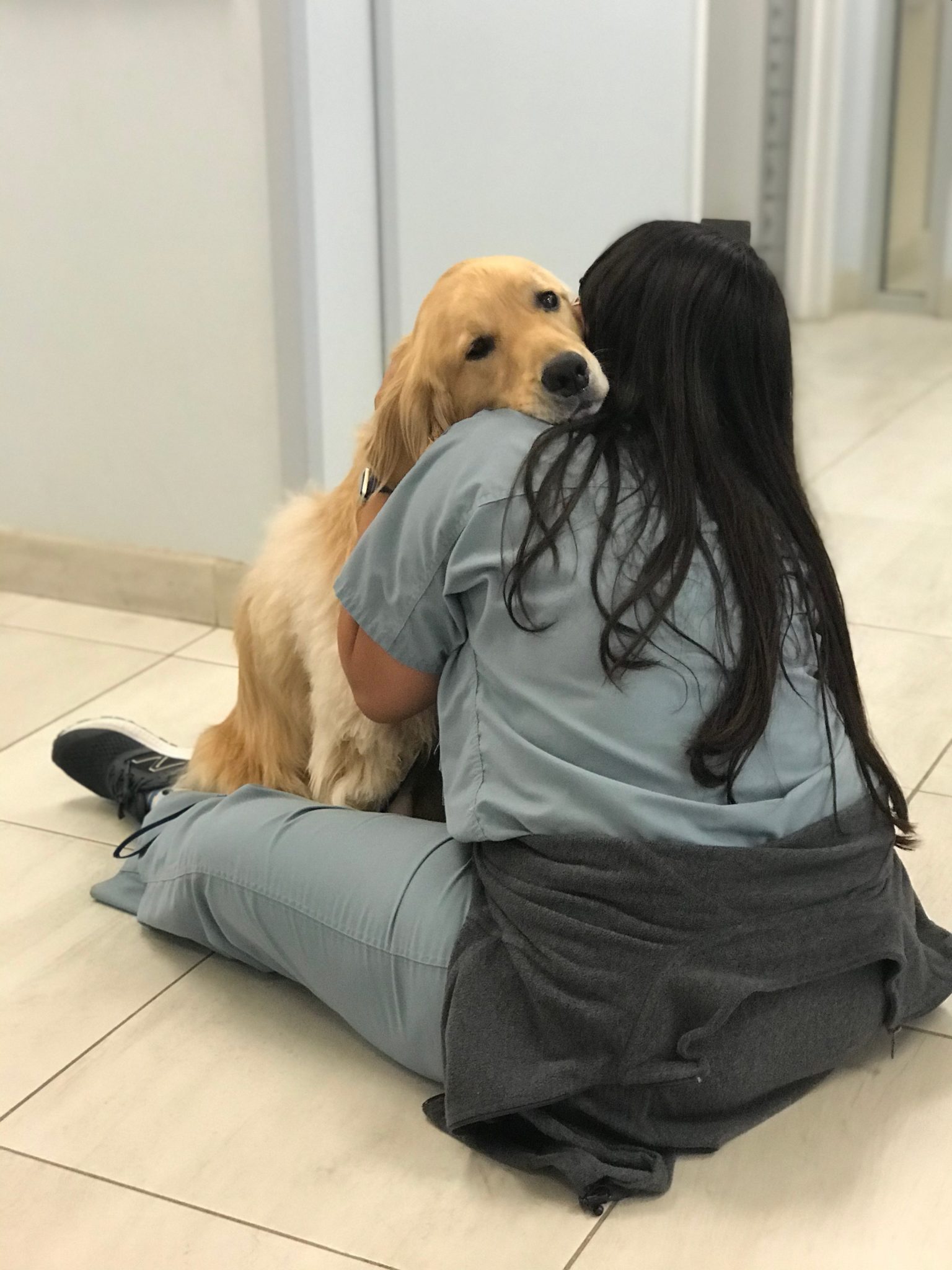 Nicole with brain tumor symptom dog