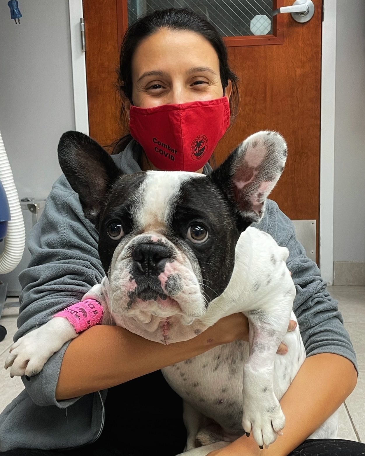 Dr. Senneca with patient